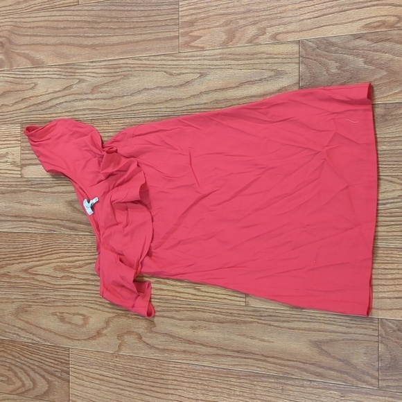 Pink one-shoulder mini dress size 2 stretch ruffle collar Barbiecore Joie - Picture 1 of 6